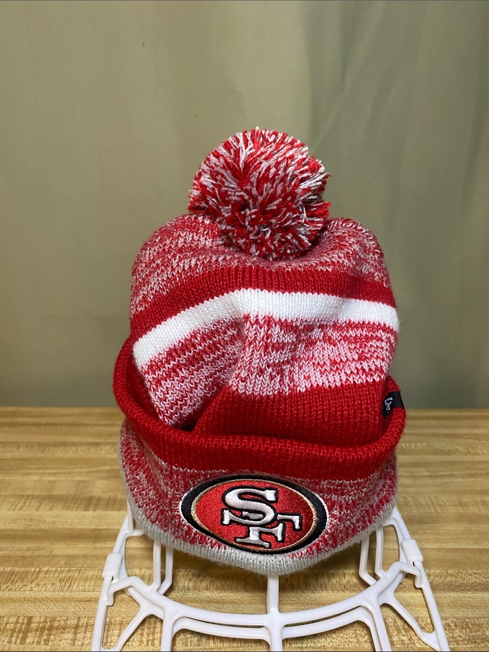 San Francisco 49ers 47 Brand Cuffed Pom Knit Hat O/S NWOT